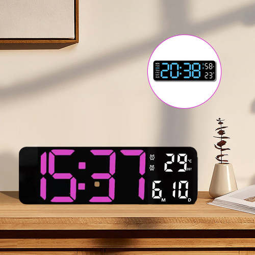 Upgraded Digital Wall Clock Large Display