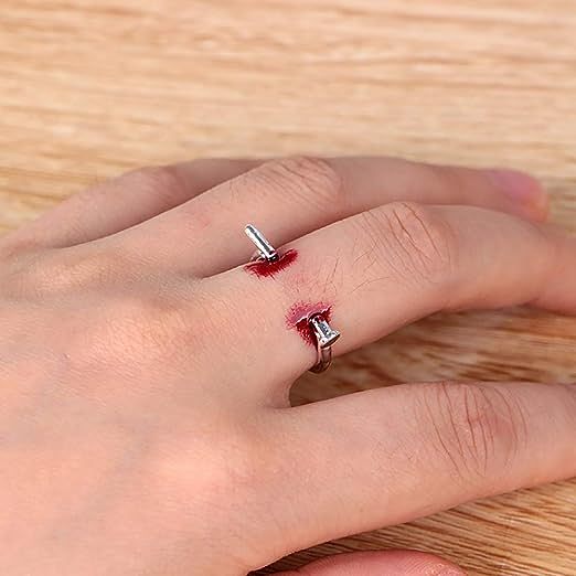 Wacky Halloween Spike Adjustable Open Ring