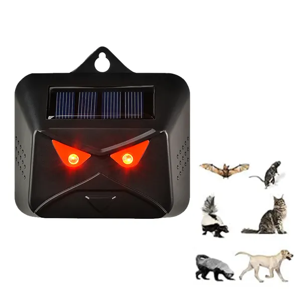 4 Pack Solar Nocturnal Red LED Lights Animal Repeller