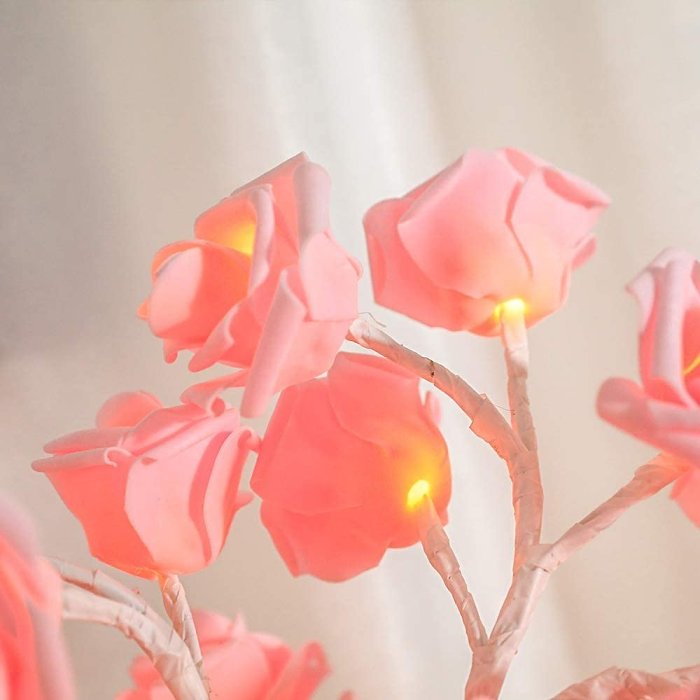 24 LED Romantic Rose Lamp Maria Rose Lamp