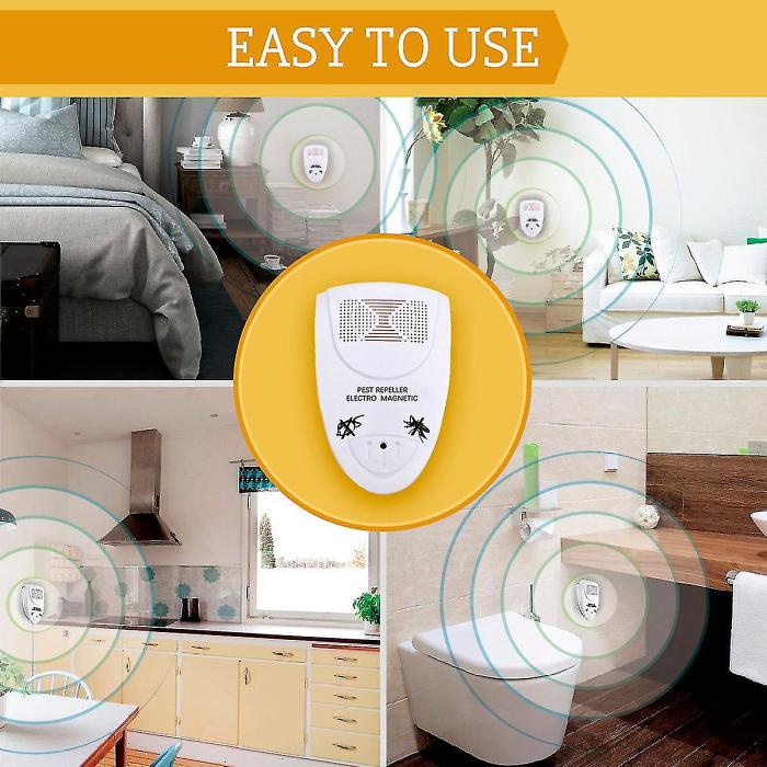 Ultrasonic Bat Repellent - Get Rid Of Bats In 72 Hours2pcs-white-eu