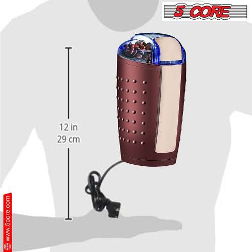 5 Core Coffee Grinder 85 Gram Capacity 150W Electric Bean Spice by Veasoon