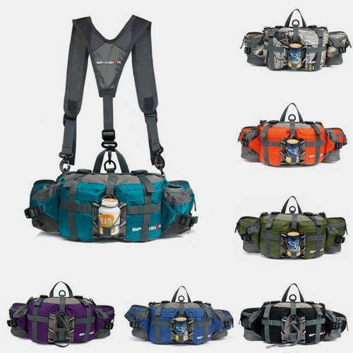 3 In 1 Multifunctional LargeCapacity Waterproof Outdoor Travel Waist Bag