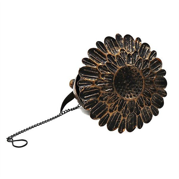 Vintage Iron Owl Bird Seed Feeder
