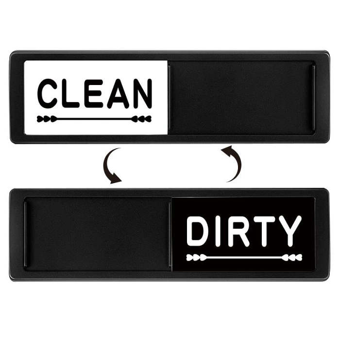 Clean Dirty Dishwasher Magnet Indicator Sign