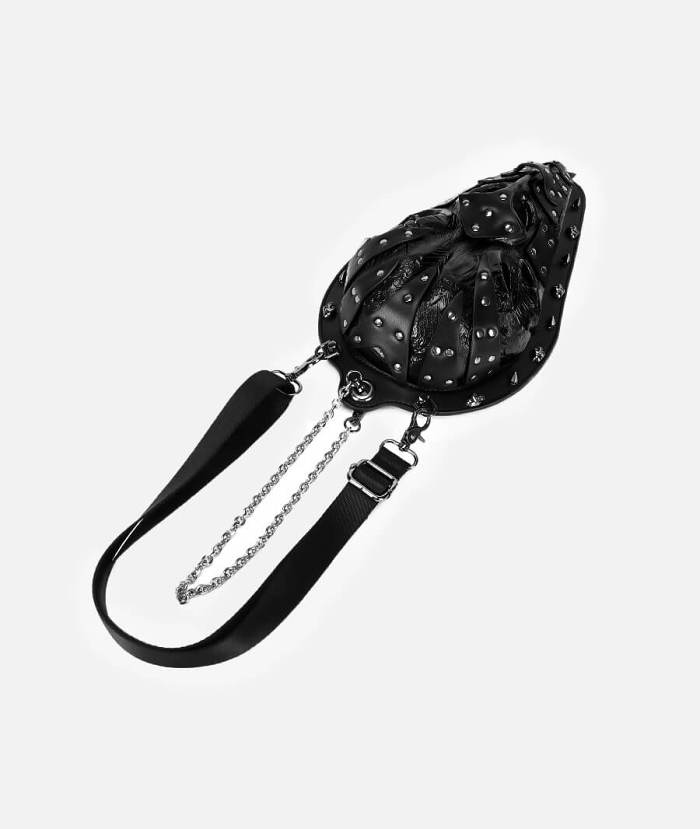 3D Crow's Beak Black Cross Body Handbags