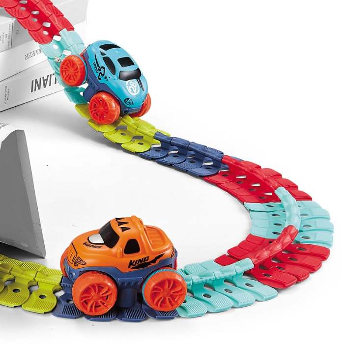Changeable Track With LED Light-Up Race Car