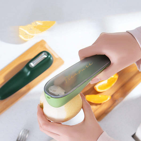 Peeler with Storage Tube