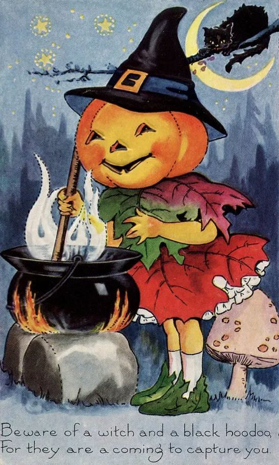 Vintage Halloween Postcard ( 24 pcs )