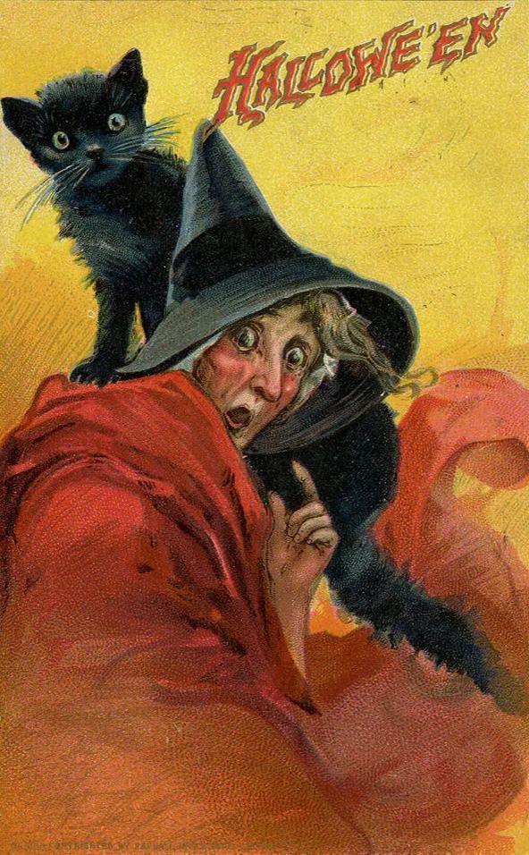 Vintage Halloween Postcard ( 24 pcs )