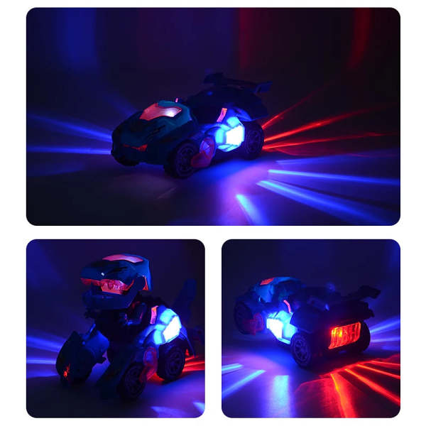 LED Dinosaur Transformation Car Toy