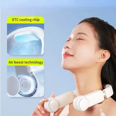 Portable Bladeless USB Rechargeable Mini Neck Fans by Veasoon