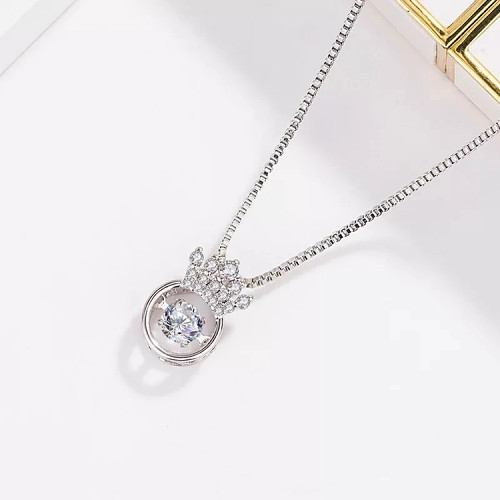 Beating Heart Crown Smart Necklace
