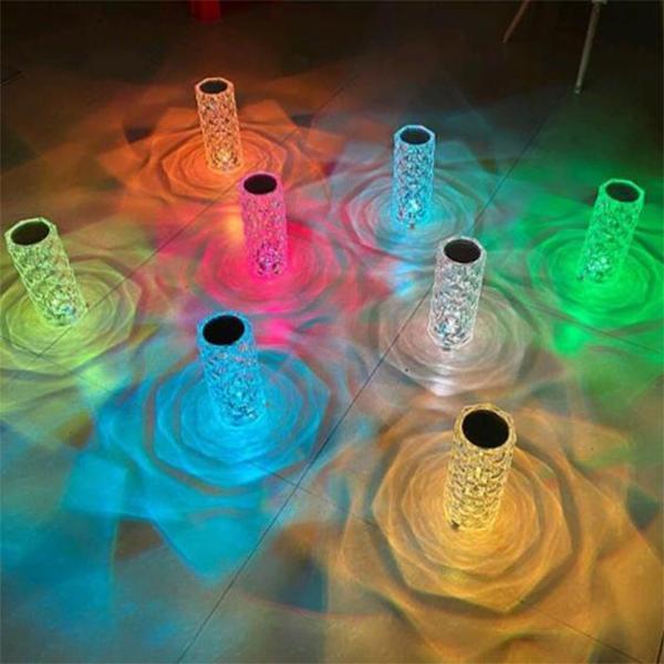 USB ROSE SHADOW CRYSTAL LAMP