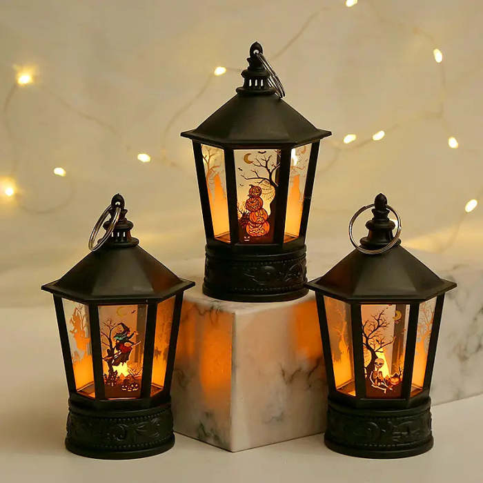 Handheld LED Candle Wind Light for Halloween Decorations and Parties