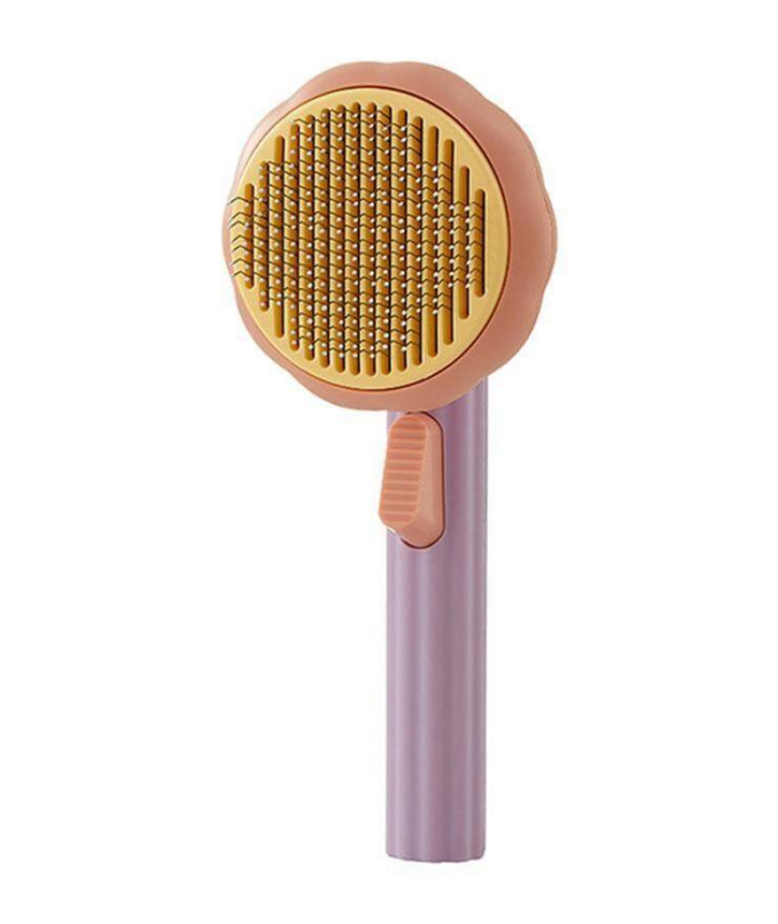 Pet Grooming Brush - Pumpkin