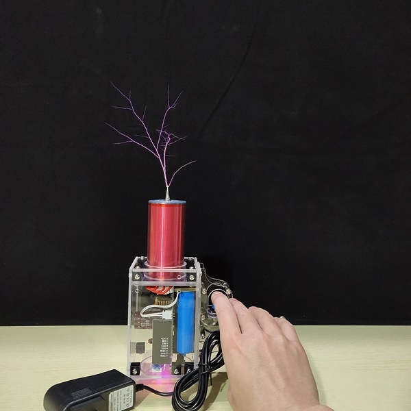 Handheld Tesla Coil Electric Arc Generator mini portable artificial flash trigger