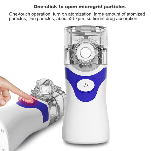 Portable Handheld Ultrasonic Compressor Nebulizer Machine Cool Mist Inhaler Kit for Home and Travel