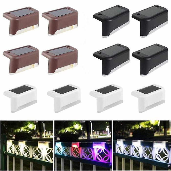4 Pack Waterproof Outdoor Solar Deck Lights
