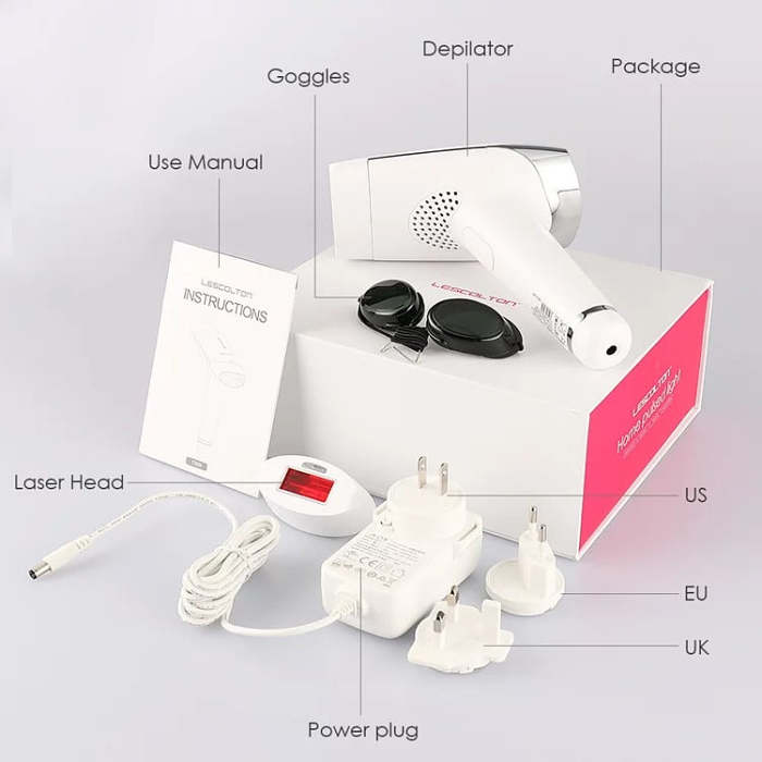 Laser Hair Removal for Women & Men, Permanent IPL Hair Removal System Results on Face and Body - Safe And Effective