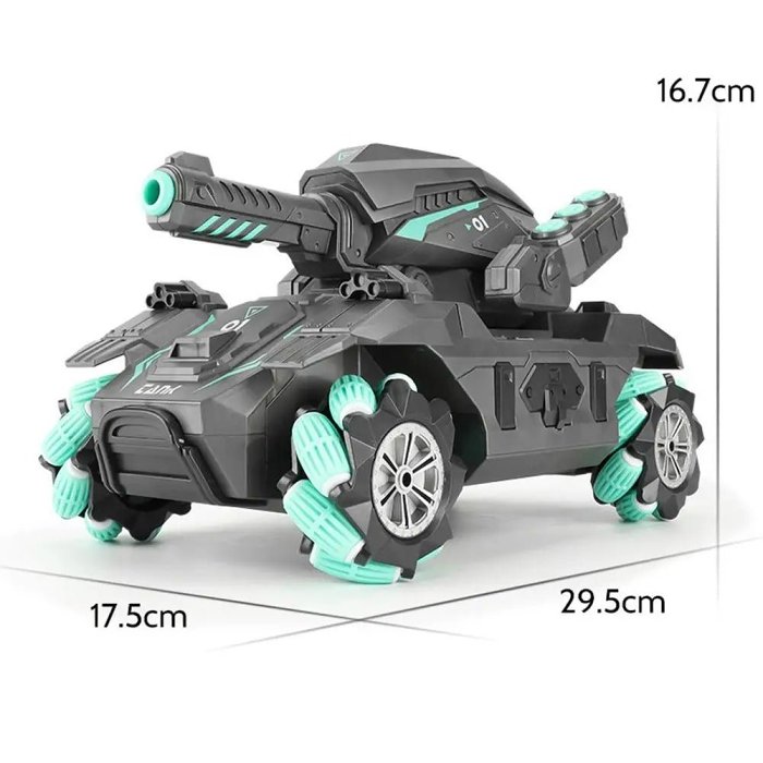 Gesture-Controlled RC Tank - Children's Remote-Control Car with Water Bomb Launcher and Gesture Sensing