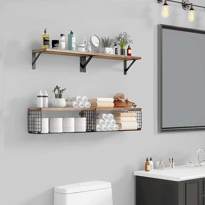 Living Room Wooden Shelf