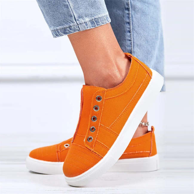 Women's Casual Simple Large Size Canvas Shoes