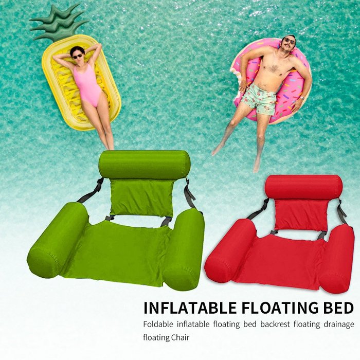 Swimming Pool Foldable Inflatable Floating Bed Chair