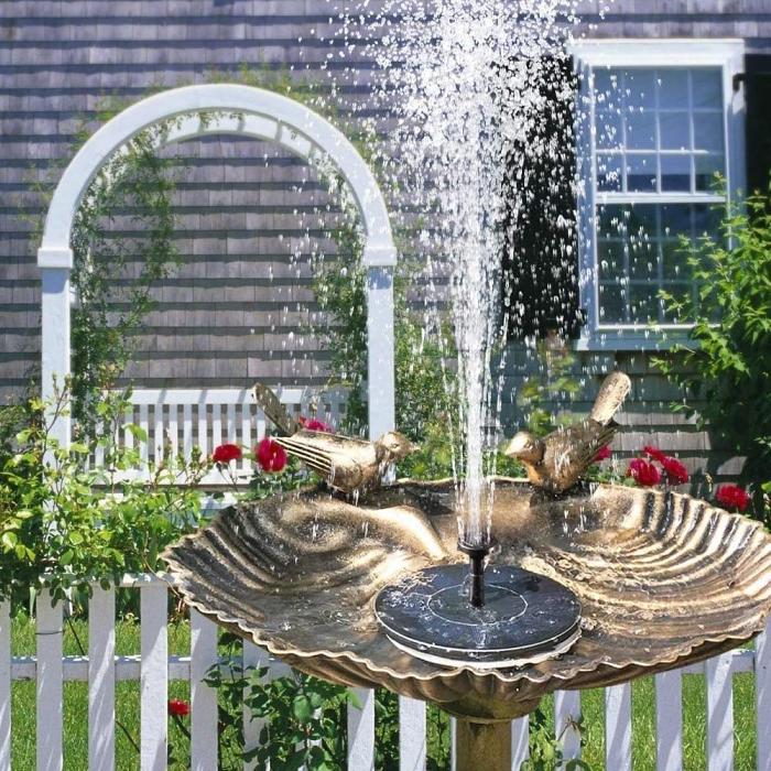 Solar Powered Water Fountain