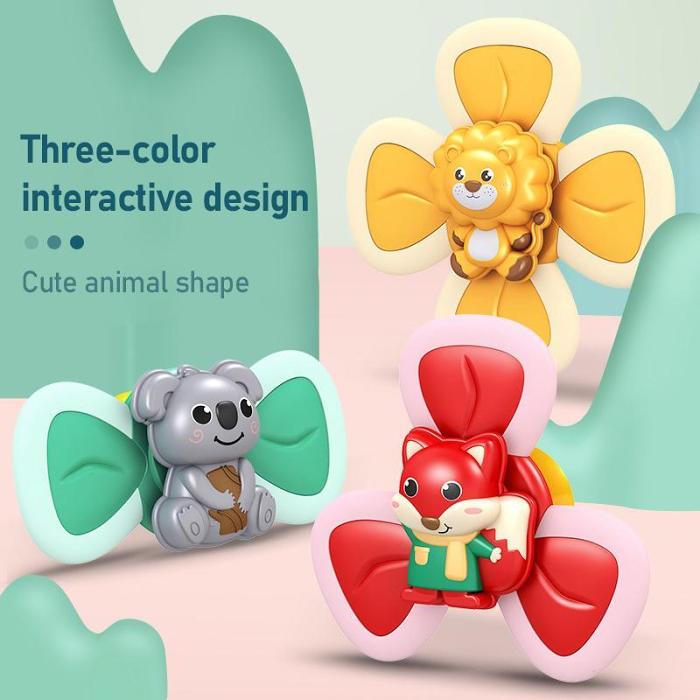 Cute Cartoon Suction Cup Spinner Toy