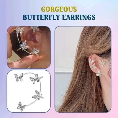 Butterfly Non Piercing Ear Cuff Earrings