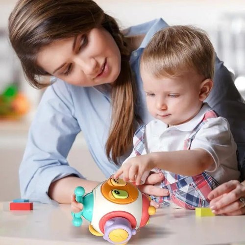 Infant Puzzle Busy Ball - Puzzle Grab Ball, Educational Learning Sensory Toys for Babies