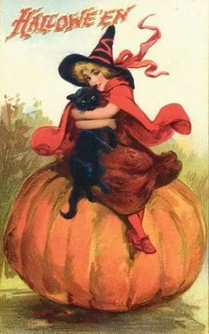 Vintage Halloween Postcard ( 24 pcs )