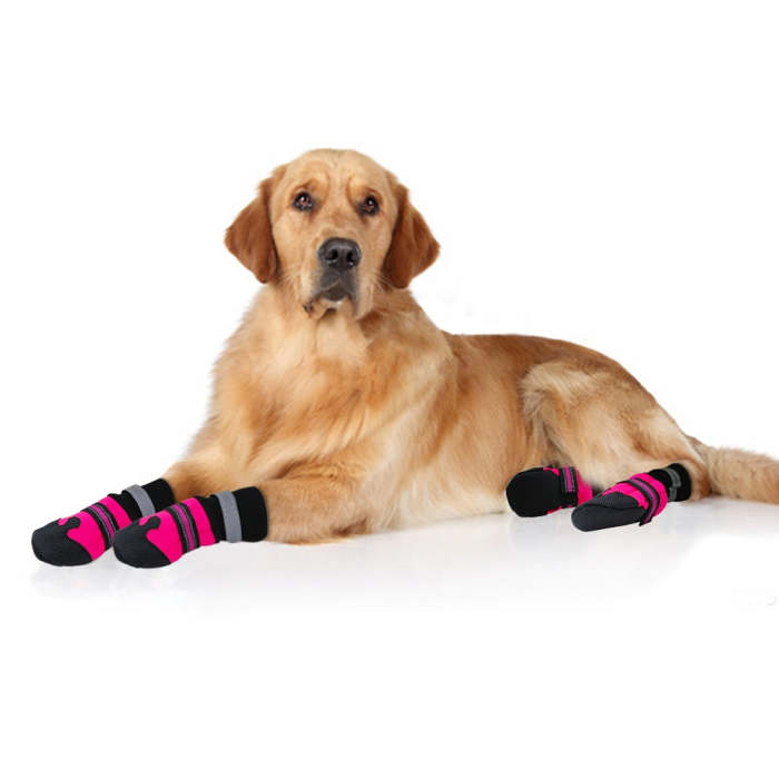Winter Dog Boots with Reflective Strip