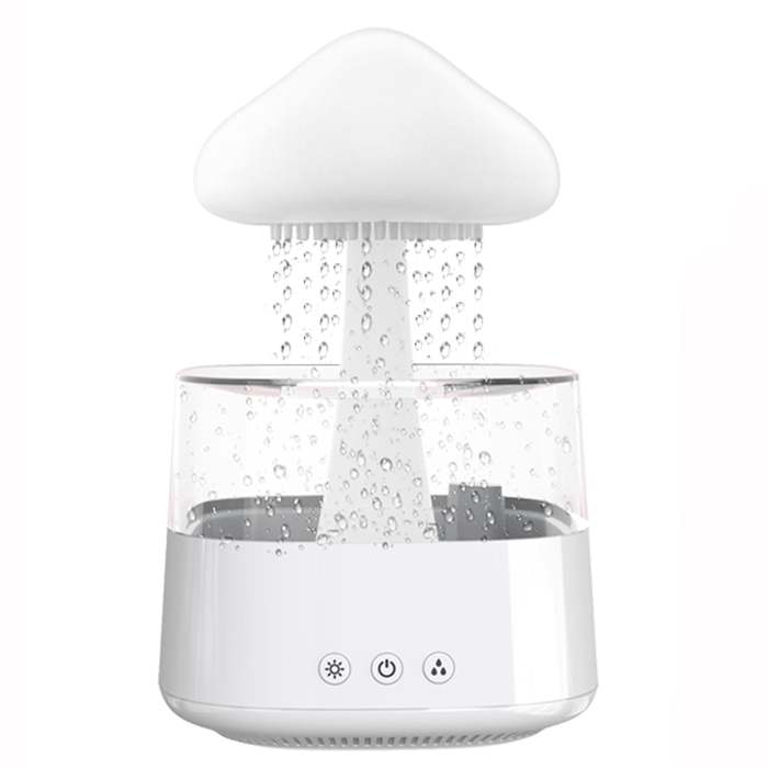 Rain Cloud Humidifier, Rain Cloud Night Light, Aromatherapy Essential Oil Diffuser with 7 Color Changing, Raindrop Sound for Home Office Room
