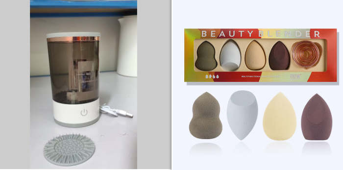Portable Electric Makeup Brush Cleaner: USB Charging