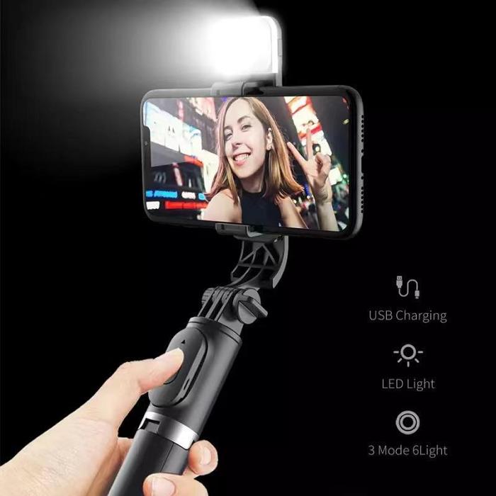 6 IN 1 WIRELESS BLUETOOTH SELFIE STICK