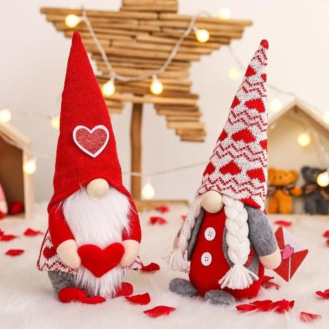 To My Dear - Gnome Couple Holding Heart And Love Letter