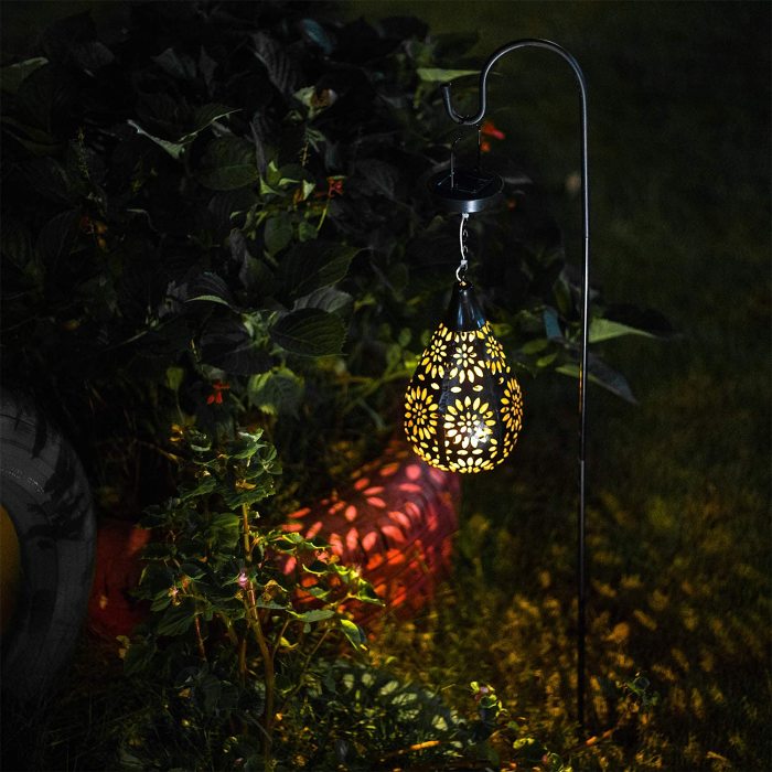Solar-Powered Tear Drop Dangling Light