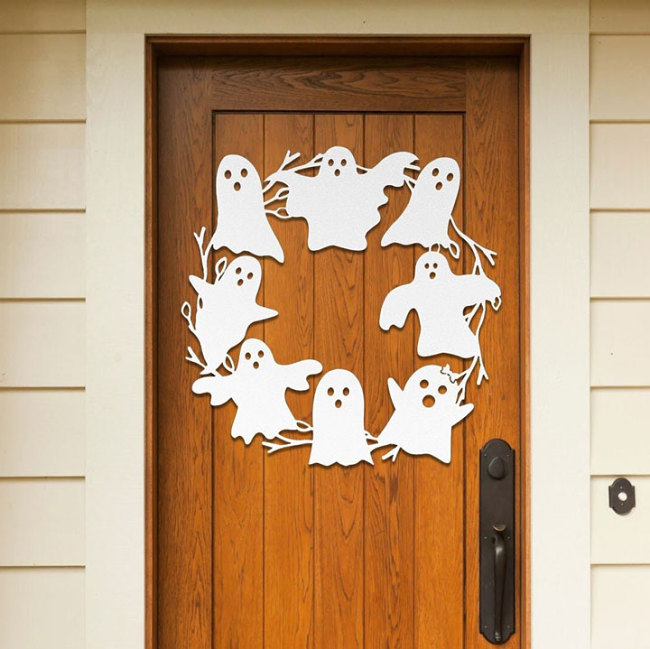 Halloween Ghost Wreath