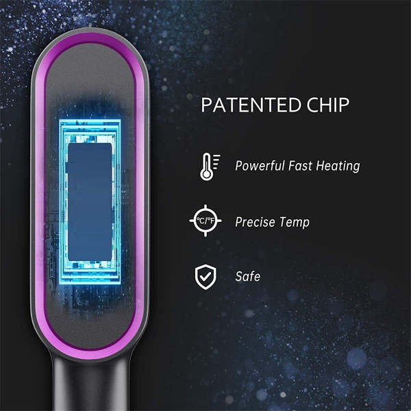 PROFESSIONAL 2-In-1 Hair Straightener Curler Hot Air Comb