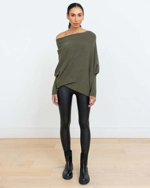Classics Agave - Asymmetric Draped Jumper