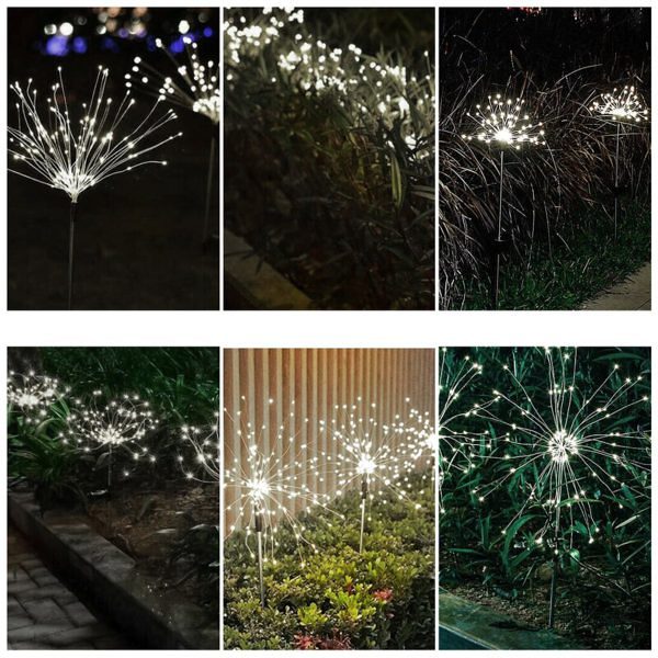 Waterproof Solar Fireworks Lamp