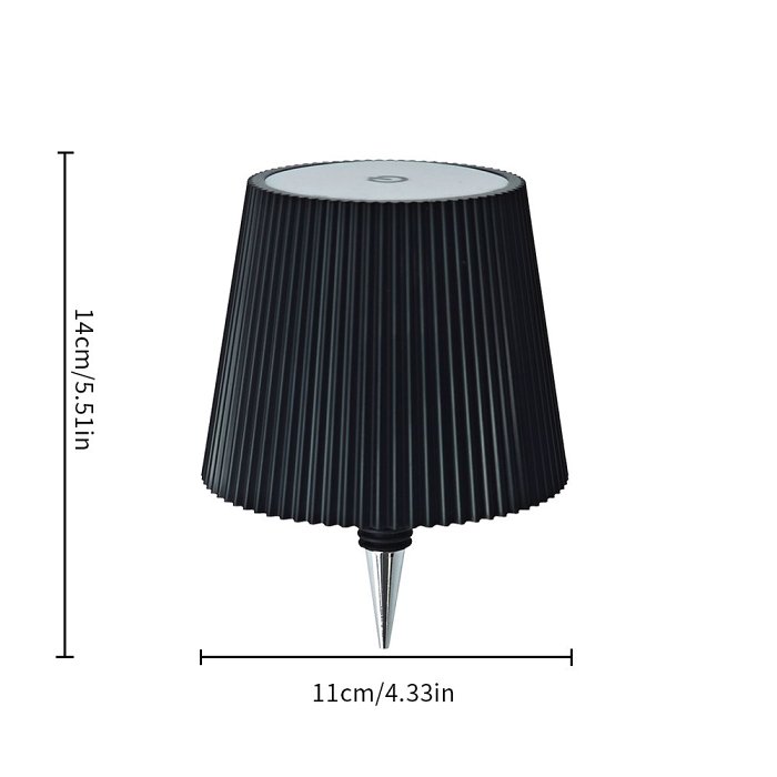 Wine Bottle LED Table Lamp -  Rechargeable Touch Control, Atmosphere Night Light