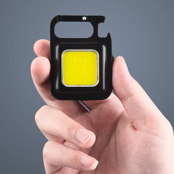 Mini Cob Rechargeable Keychain Flashlight