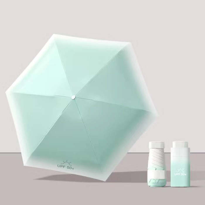 Mini Travel Size Rain Sun Umbrella