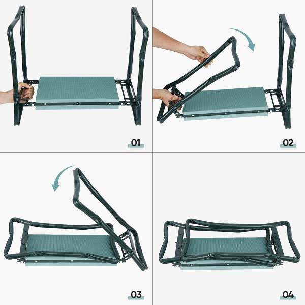 Foldable Garden Kneeler And Seat Bench Stool