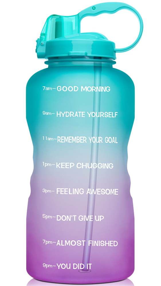 64oz Leak-Proof Water Bottle with Detachable Straw for Fitness