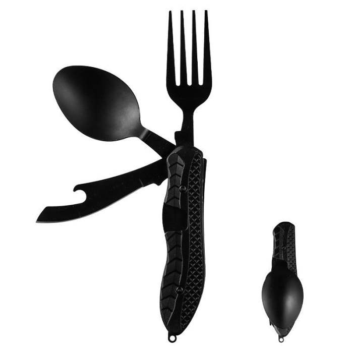 Outdoor Folding Knife and Fork Set.