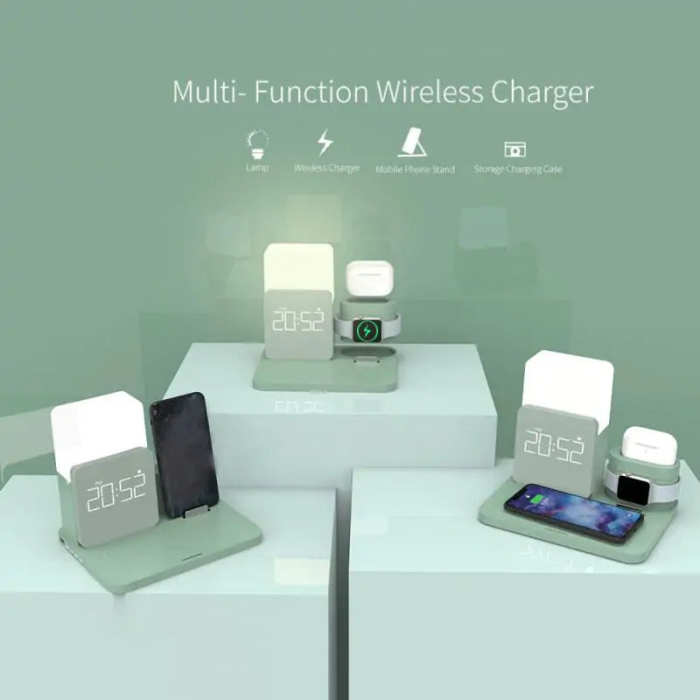 Wireless Charging Clock by Veasoon